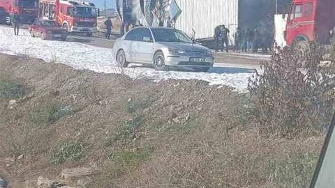 Ankara'da Geri Dönüşüm Fabrikası Yangını