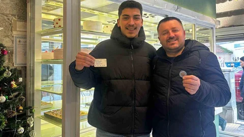 Yılbaşı Pastasında Altın Sürprizi Tekirdağ'da