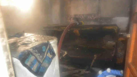 Ordu'da Zemin Kat Yangını