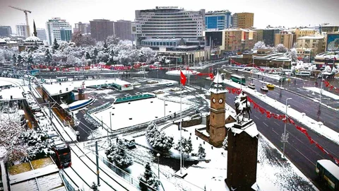 Kayseri'de Soğuk Hava Rekoru Kırıldı