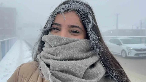 Ağrı'da Dondurucu Soğuk Hava Etkili Oldu
