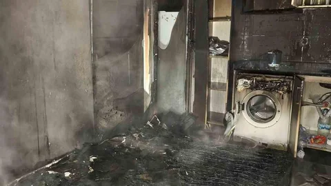 Alanya'da Apartman Yangını Meydana Geldi