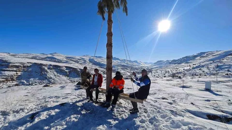 Malatya'da Soğuk Havalarda Eğlence Zamanı