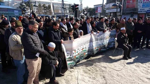 Van’da Gazze İçin Destek Çağrısı Yapıldı