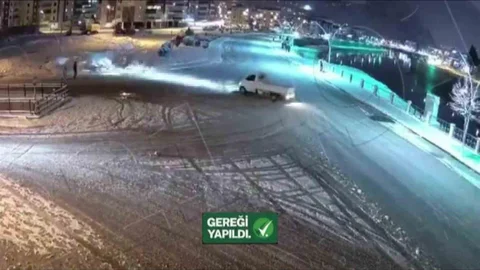 Karda Drift Yapan Sürücüye Ağır Ceza