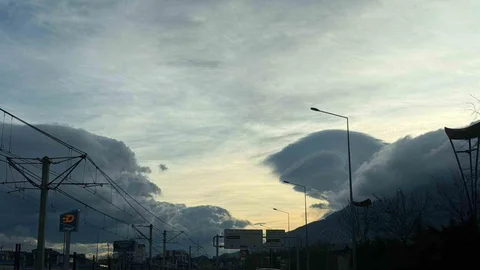 Bursa'da Olağanüstü Bulut Görüntüsü