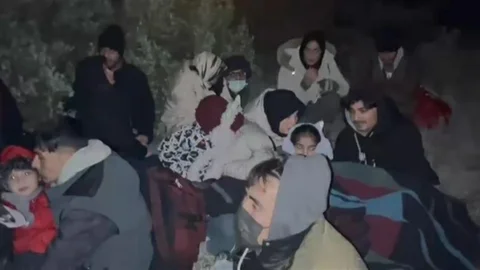 Çeşme'de Düzensiz Göçmen Yakalandı