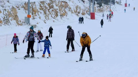 Erzincan'da Kayak Tutkunları Buluştu
