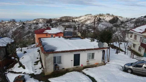 Ordu'da Kar Manzaraları Göz Kamaştırıyor