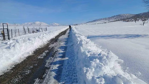 Kulp'ta Taşımalı Eğitime Kar Tatili Uygulaması