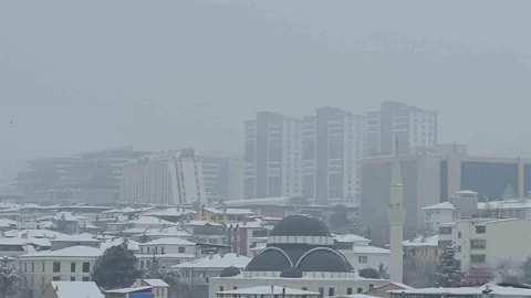 Elazığ'da Yüksek Kesimlerde Sis Etkili