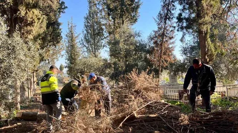 Sultanhisar'da Mezarlık Bakımları Devam Ediyor