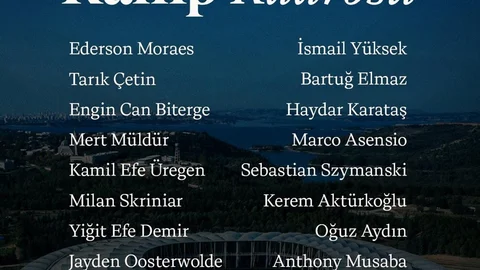 Fenerbahçe'nin Samsunspor Maçı Kadrosu Belli Oldu