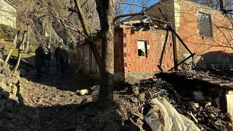 Tokat'ta Ev Yangını: Fındıklar Kül Oldu