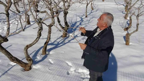 Gaziantep'te Kar Çiftçileri Sevindirdi