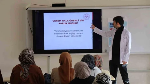 Erzurum Oltu'da Verem Eğitimi Verildi
