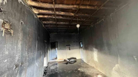 Hakkari'de Korkutan Yangın Olayı