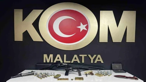 Malatya'da Kaçak Silah Operasyonu