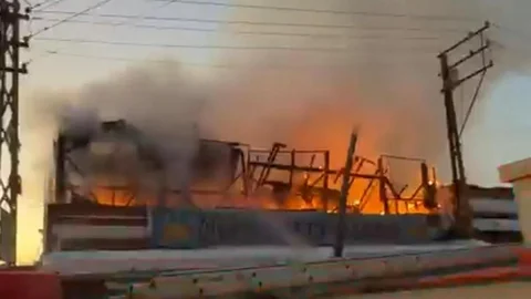 Diyarbakır'da Kafe Yangını