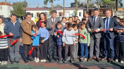 Çamköy İlkokulu Yeni Oyun Alanına Kavuştu