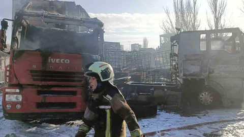 Ankara'da Tır Yangını Kontrol Altına Alındı