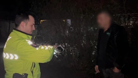 Bursa'da Alkollü Sürücüyle Trafik Polisi İmtihanı