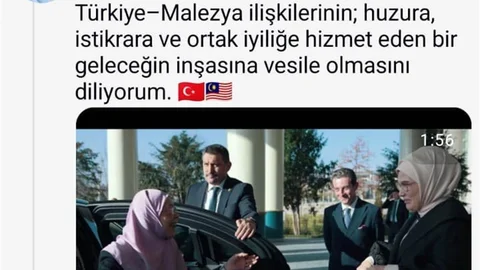 Emine Erdoğan'dan Malezya'da Video Paylaşımı