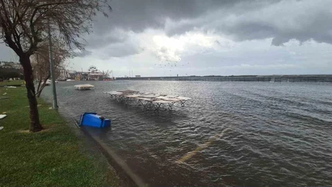 Tekirdağ Sahilinde Lodos Etkisi