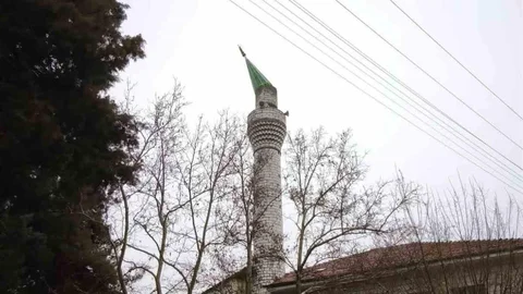 Burdur'da Minare Kubbesi Koptu