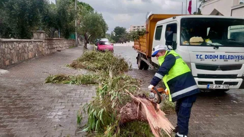 Didim'de Belediye Ekipleri Hızla Çalışıyor