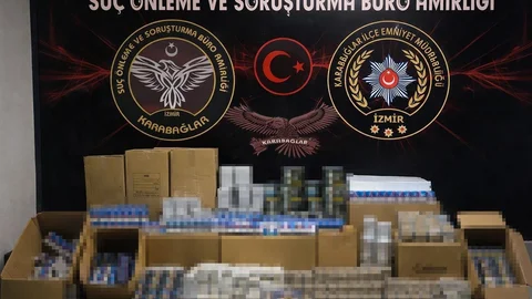 İzmir’de Kaçak Sigara Operasyonu Yapıldı