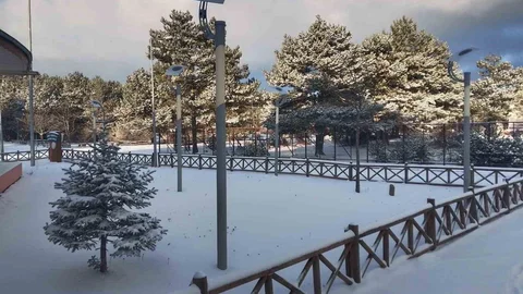 Manisa Spil Dağı Karla Kaplandı