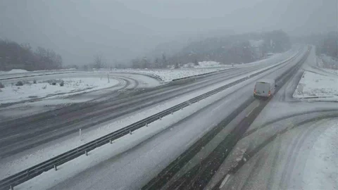 Zonguldak'ta Kar Yağışı Etkili Oldu