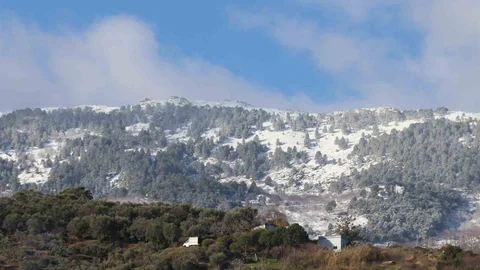 Aydın'ın Yüksek Kesimlerinde Kar Yağışı Etkili Oldu
