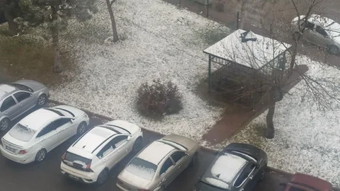 Konya'da Kar Sevinci Yaşandı