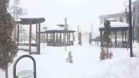Başka'da Kar Yağışı Başladı