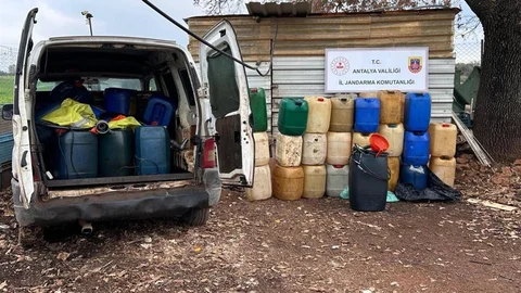 Antalya'da Kaçak Akaryakıt Operasyonu
