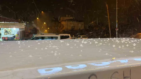 Hatay'da Dolu Yağışı Etkili Oldu