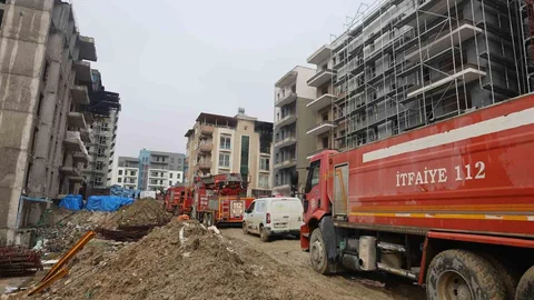 İşçilerin Kaldığı Apartman Dairesinde Yangın Çıktı