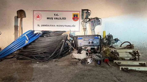 Muş'ta Kaçak Kazı Operasyonu Gerçekleşti