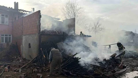 Erbaa'da Yangın Evleri Tehdit Etti