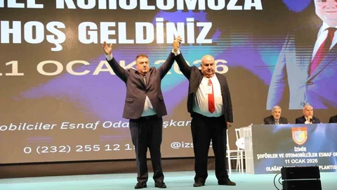 İzmir Şoförler Odası'nda Güven Tazeleyen Başkan