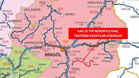 Bingöl'de Yol Kapatıldı