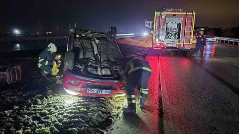 Ters Dönme Sonucu İki Yaralı