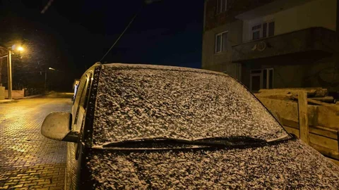 Pınarhisar'da Kar Yağışı Etkili Oluyor