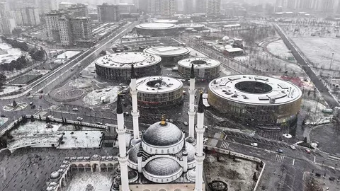 Başakşehir’de Dronla Kar Manzaraları