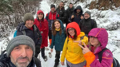 Eskişehir'de Zorlu Orman Yürüyüşü