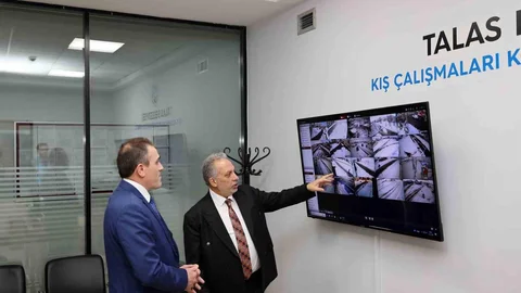 Talas’ta Kış Çalışmalarına Teknolojik Takip