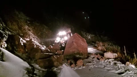 Alanya'da Heyelan Nedeniyle Yol Açma Çalışmaları Sürüyor