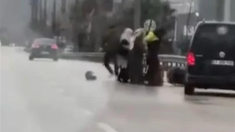 Bursa'da Kuryeye Darp Olayı